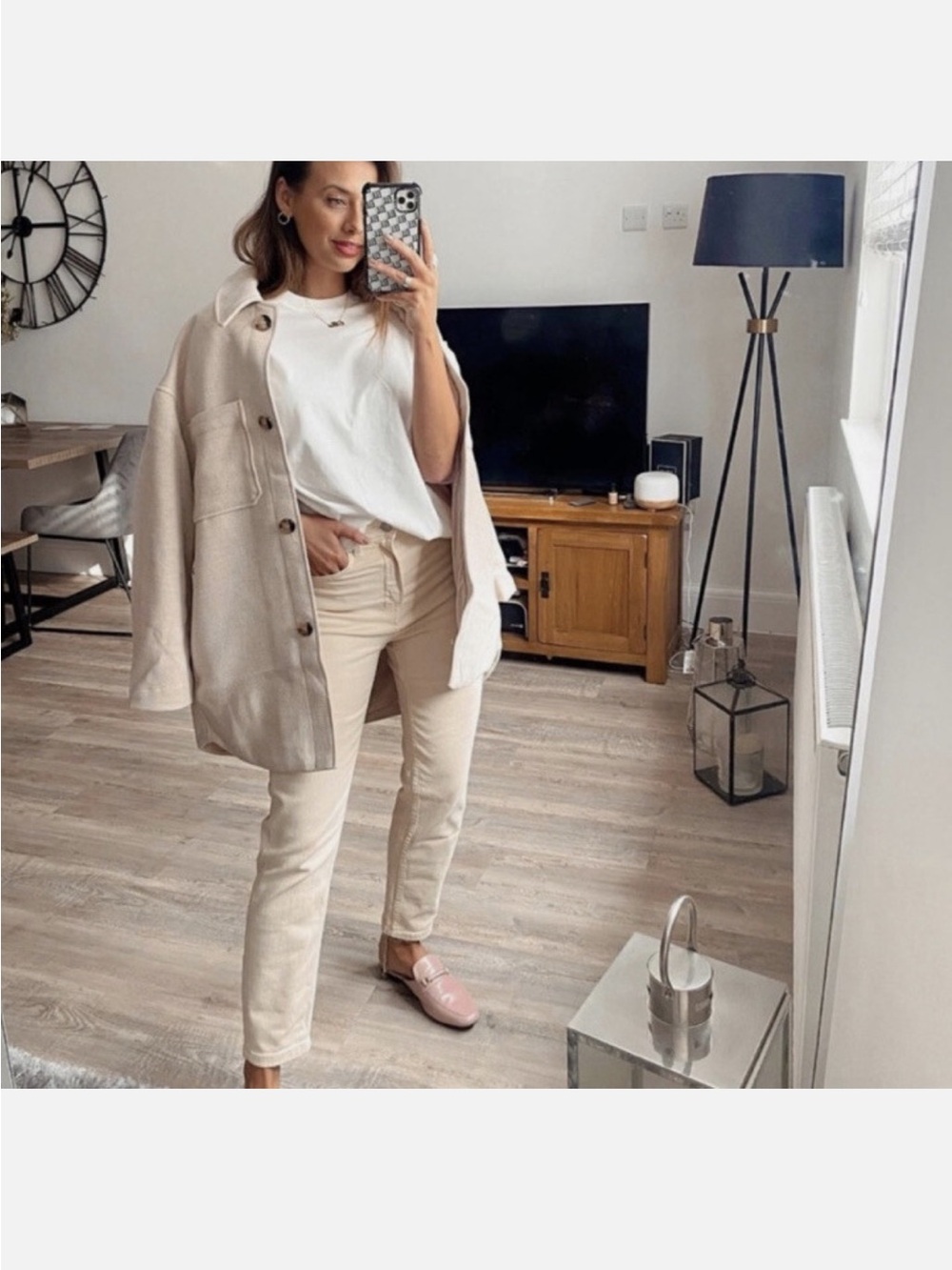 H&M Oversized Wool Blend Shacket Jacket - Picture 9 of 9